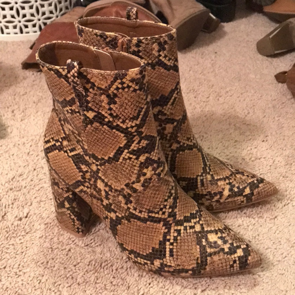 Snakeskin boots